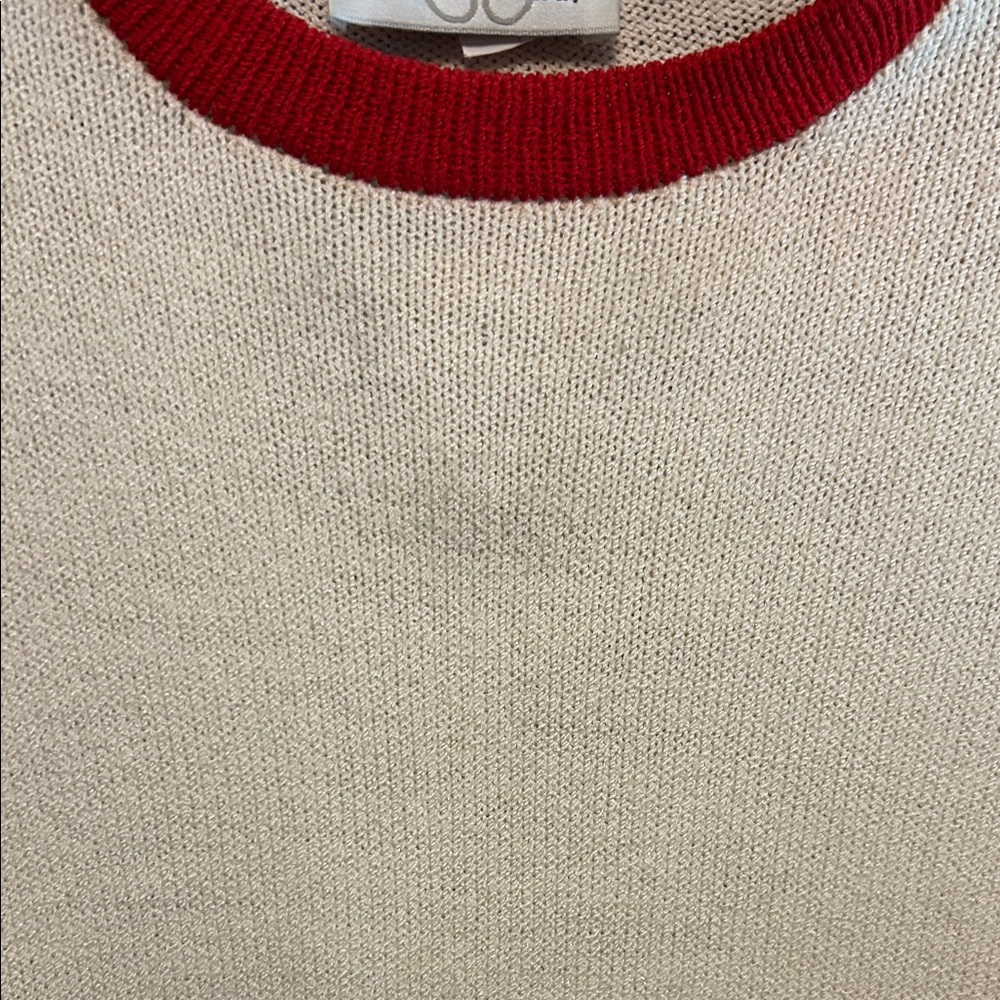 VINTAGE St. John Sweater with Red Accents - Picture 4 of 10
